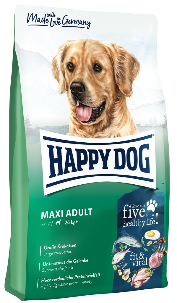 [4001967015683] HAPPY DOG SUPREME FIT &  WELL MAXI ADULT 15 KGS