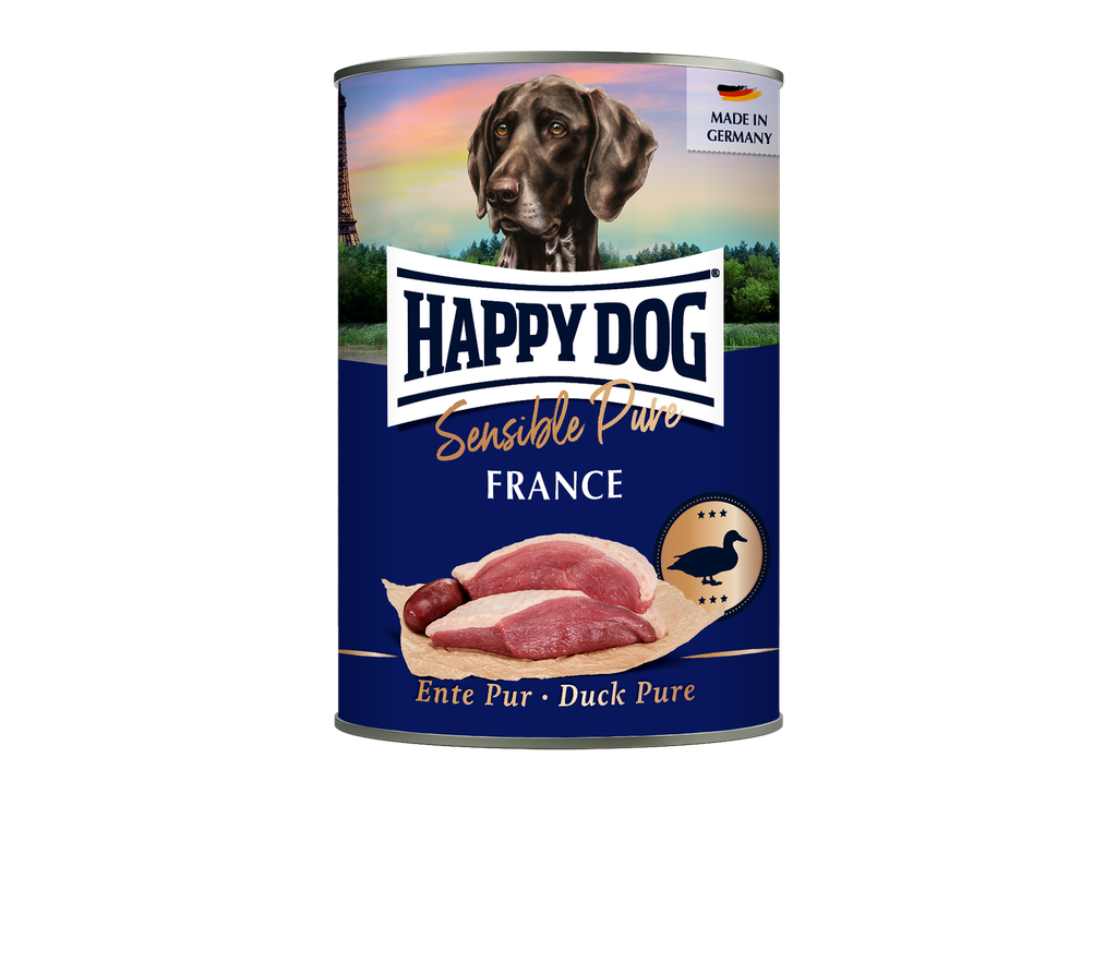 LATA HAPPY DOG FRANCE PATO 800 gr.