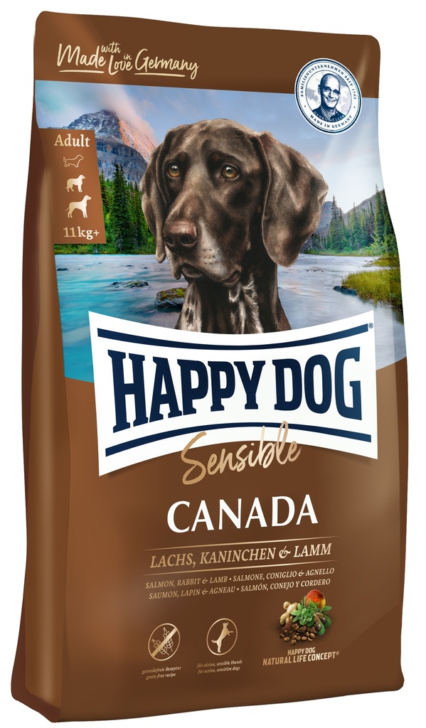 [4001967064827] HAPPY DOG ADULT 11 KGS + SENSIBLE CANADA 12,5 KGS