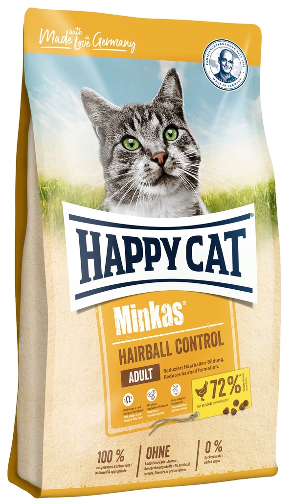 [4001967074239] HAPPY CAT MINKAS HAIRBALL CONTROL 1.5KG