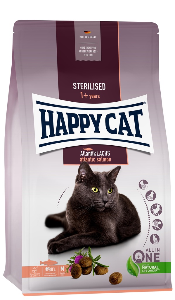 [4001967140620] HAPPY CAT STERILISED ATLANTIC SALMON 4 Kg.