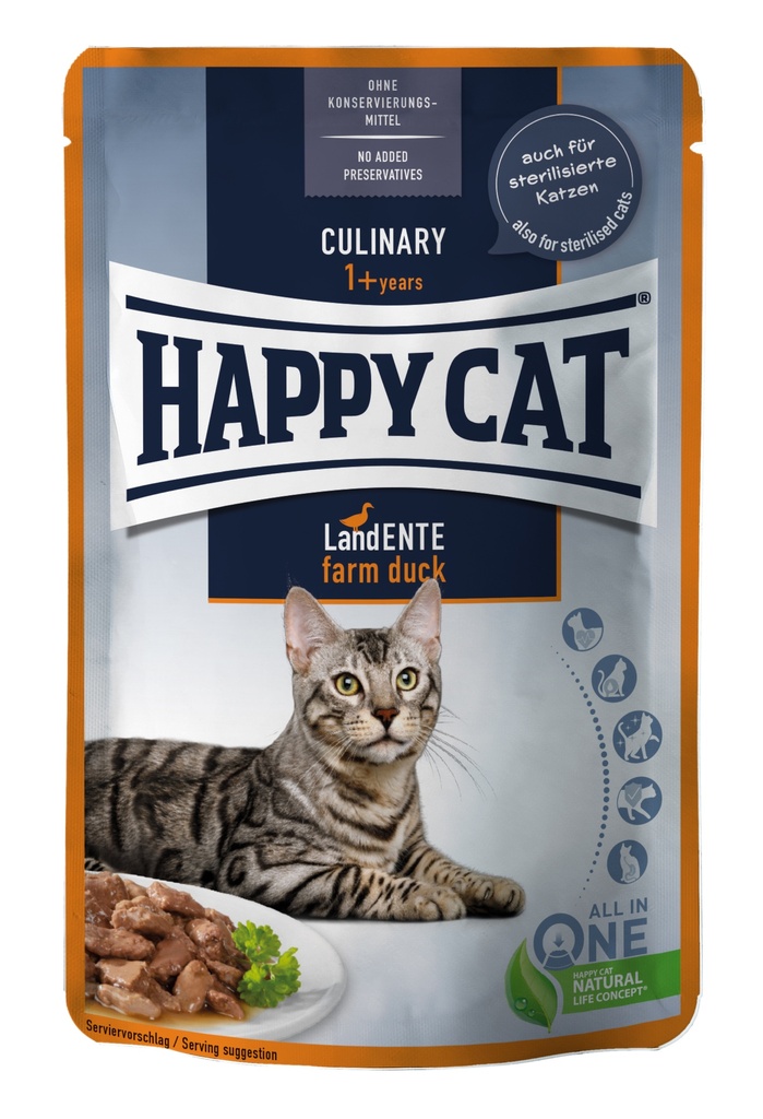 [4001967141313] HAPPY CAT POUCH CULINARY PATO 85gr