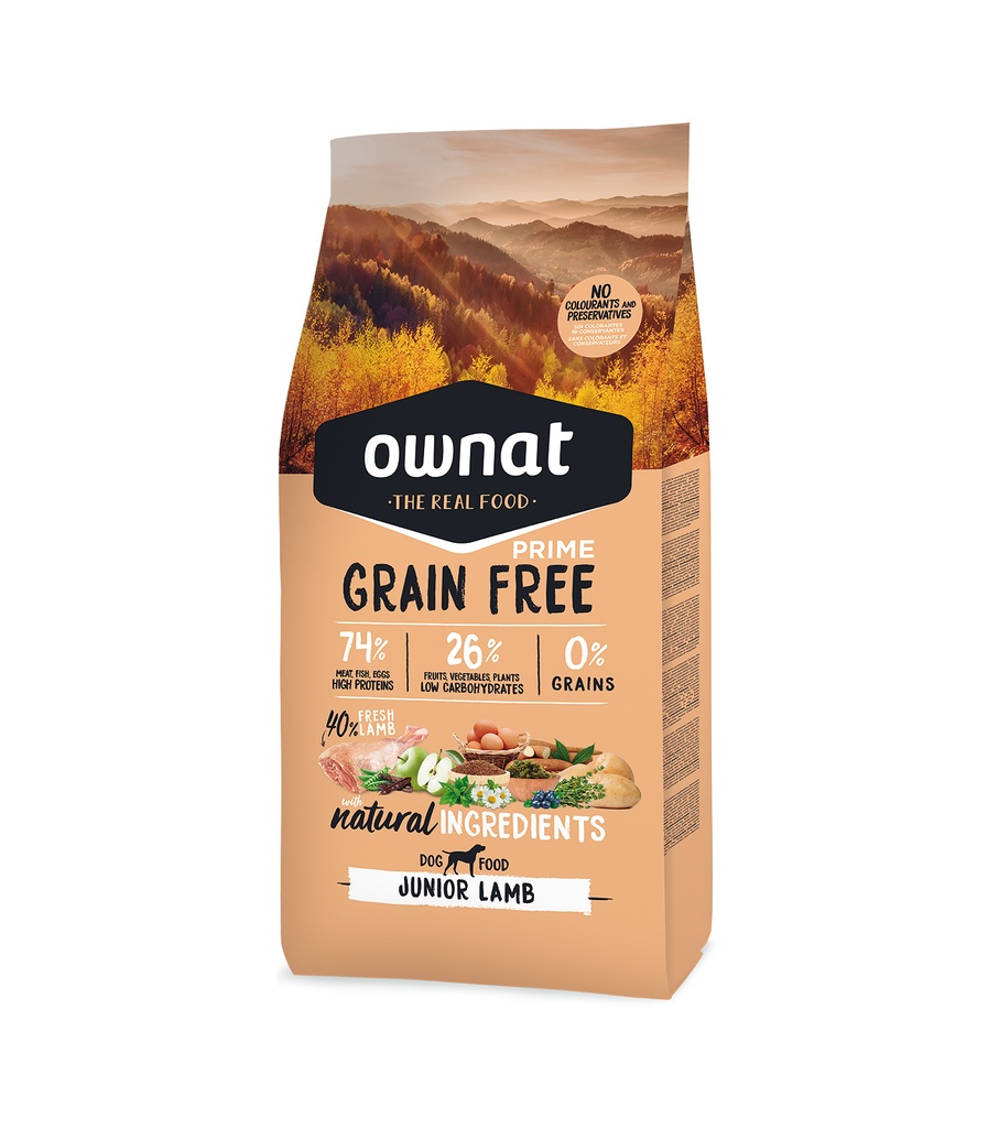 [8429037016396] OWNAT GRAIN FREE PRIME JUNIOR CORDERO 3 Kg.
